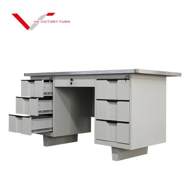 China School Extendable Desk With Lock Computer Desk Office Furniture Steel Table Design for sale