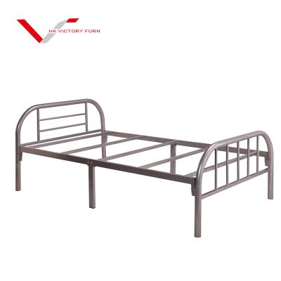 China Modern Single Furniture Bed , King Bed Frame , Military Metal Stainless Steel Single Bed for sale