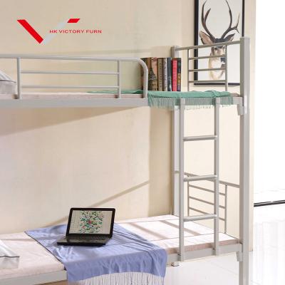 China Modern and Commercial Furniture Material Specific Use Home Modern Metal Steel Double Bunk Bed for sale