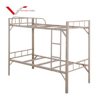 China Modern Double Bedroom Furniture School Dormitory Boarding Metal Steel Frame Bunk Bed for sale