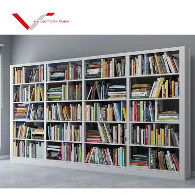 China Modern Wholesale Multi Layer Office Furniture Bookcase Double Side Shelf for sale