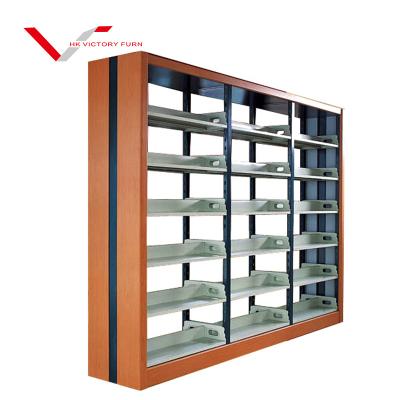 China Modern Specialized Customized Bookcase Bookshelf School Library Furniture for sale