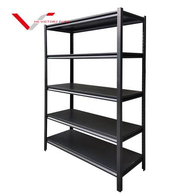 China Storage double-sided steel rack, 4 adjustable shelves, steel grating rack shelves for sale