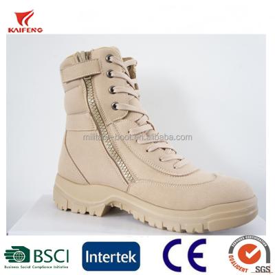 China Wholesale Quality Cowhide Desert Boots Kaifeng EN Standards Quality Desert Color Army Leather Military Boots for sale