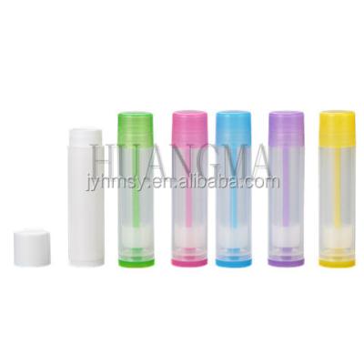 China Cosmetics accept OEM color plastic size pp container 5g lip balm tube for sale