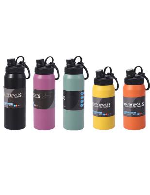 China Stocked 600ml 800ml Top Selling Custom Logo Sport Outdoor Portable Double Wall Stainless Steel Insulated Water Bottle for sale