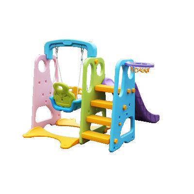 China 3-12 years old children Three-in-one use slide, swing, basketball rack, easy to assemble, suitable for indoor for sale