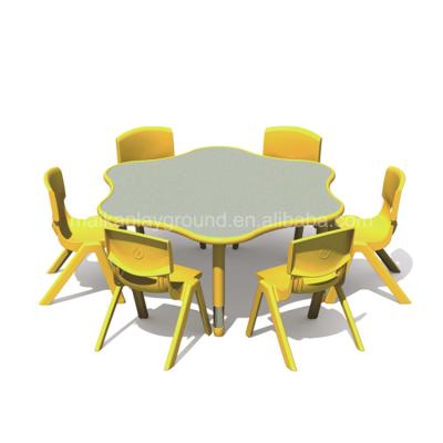 China Eco-friendly and environmental material fireproof board children table and chair set study table and chair set for sale