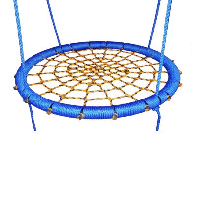 China Children Playing Outdoor Kids Swing Seat Bird Nest Chair Swing Garden Furniture with Rope Galvanized Tube and Nylon Rope Hardware for sale