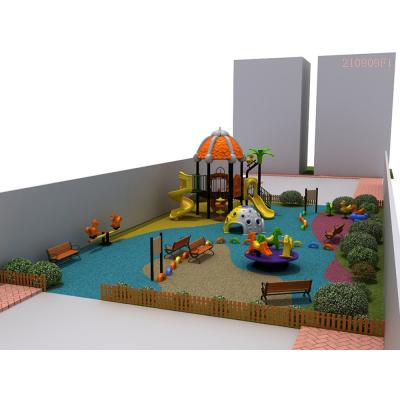 China Bring Happiness And Stimulate Imagine Kindergarten And Park Kids Floor Large Modular Outdoor Playgrounds Equipment for sale