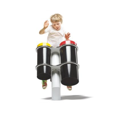 China 2019 PE+galvanized Steel Pipe Outdoor Playground Children Percussion Instrument Amusement Park Drum Kids Musical Instrument Equipment for sale