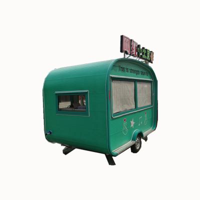 China Commercial Supply Best Selling Stainless Steel Material Mobile Street Fast Food Food Trailer for sale