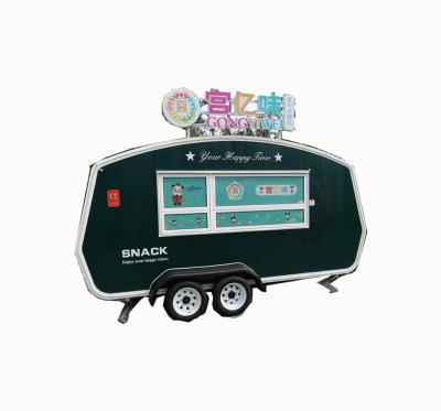 China 2021 New Use Stylish Large Space Commercial Mobile Food Supply Truck For Outdoor Fast Food for sale