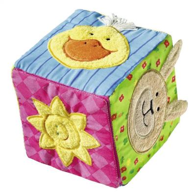 China T/C Plush Cube Building Block Baby Intelligence Brain Development Soft Dice Toy for sale