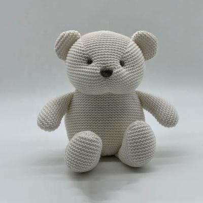 China Adorable Stuffed Plush Organic Cotton My Polar Bear Crochet Teddy for sale