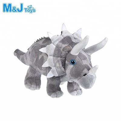 China Soft Stuffed Animal Adventure Planet TRICERATOPS Plush Dinosaur Toy for sale