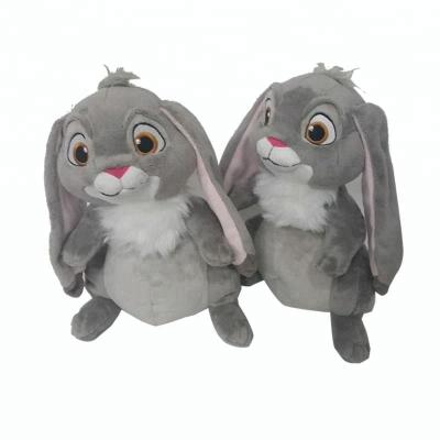 China Plush Pet Big Eyes Gray Easter Baby Rabbit Stuffed Talking Soft Plush Bunny Toy for sale