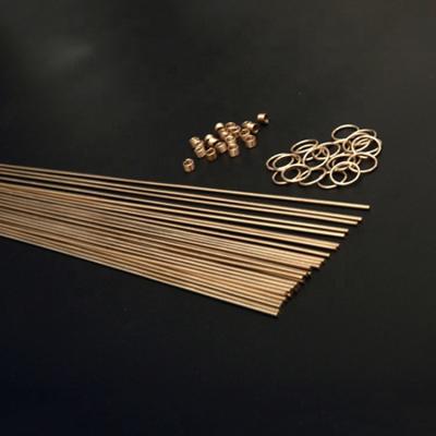 China Phos Copper Alloy Ring High Tensile Round Copper Welding Wire Welding Rod Brass Welding Rod for sale