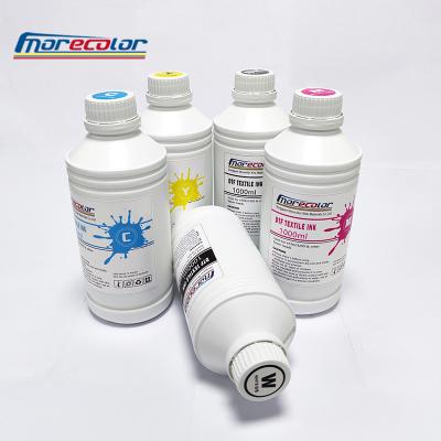 China CMYK LC LM Water Based Inkjet Ink , Vivid Color DTG Textile Ink for sale