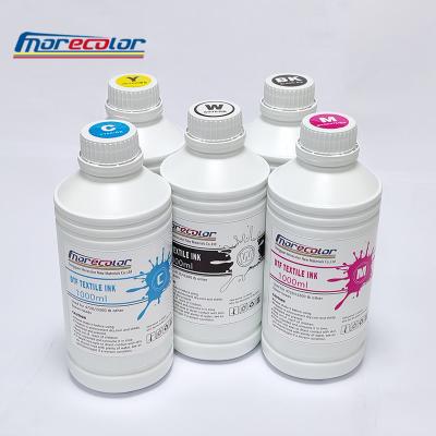 China CMYKW Natural Color Pigment Textile Ink For Inkjet Printer MSDS Certificate for sale