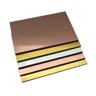 China Modern Mirror Aluminum Alucobond ACP Panel Sheets ACM Aluminum Composite Panel 4x8 Sheet for sale