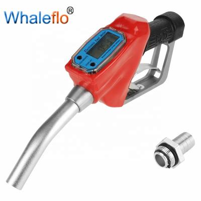 China Whaleflo Digital Diesel Fuel Oil Dispenser Kerosene Nozzle Gun With Flow Meter 1