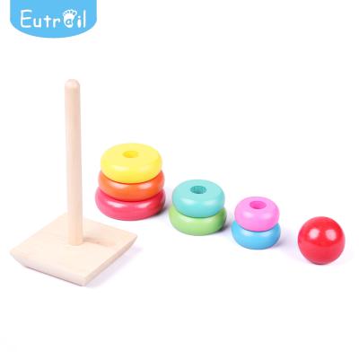 China Wooden Wooden Toddler Tower Toy Educational Toys Wooden Blocks for sale