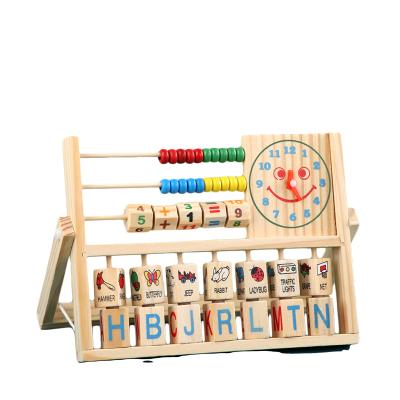 China Wood+Metal+Rainbow Abacus Plastic Desk Wooden Kids Toys Building Block Music Model Learning Toys Educational Toys for sale