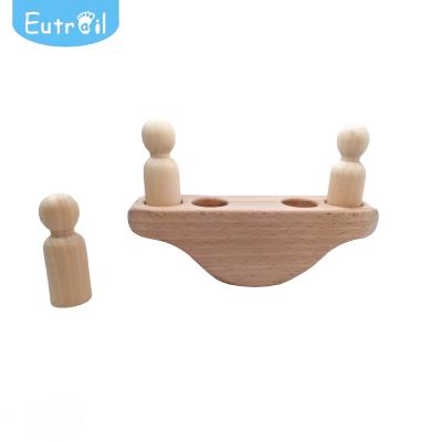 China Construction Toy Wooden Balance Toys Rainbow building block the music model learning toys educational toys for sale