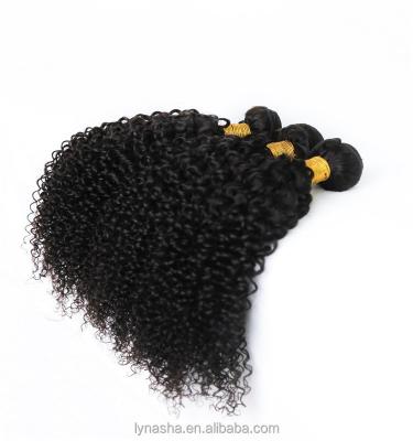 China Curly Ends Thick Virgin Brazilian Curly Hair Natural Color for sale