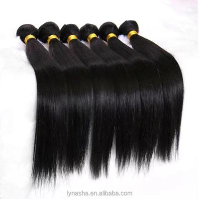 China Silky straight wave tangle free new product weft hair for sale