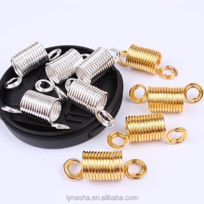 China 2018 New Metal Gold and Silver Metal Spring Tube Ring Dreadlock Beads Hair Beads for Dreadlocks Adjustable Hair Braid Cuff Clips for sale