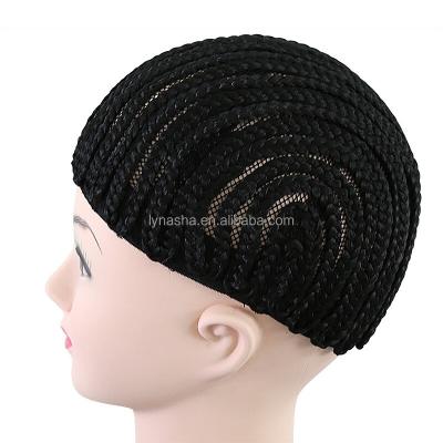 China Natural Synthetic Hair Cornrow Braids With Adjustable Swiss Factory Stock AFNASA Lace Wig Caps For Wig for sale