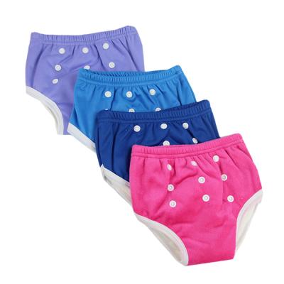 China Reusable Waterproof PUL Potty Trainer PUL Potty Training Toddler Pants Absorbent Bamboo Padded Underwear Pull Up Plain Weave for sale