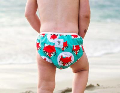 China Printed Waterproof Baby Swim Diaper Pants One Size Adjustable Fits All Swim Diaper For Pool PUL Kids Beach Reusable Quick Dry Shorts for sale