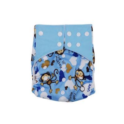 China Reusable Printed All In Two Classic AI2 Diaper Cloth Diaper With Double Gusset Leak Guard for sale