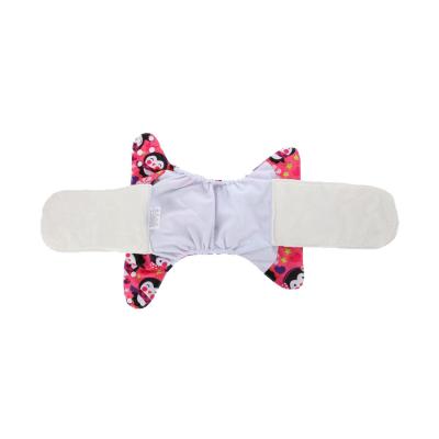 China AIO Washable Absorbent Diapers Baby Aio Cloth Printed Bamboo Reusable Diapers All In One Diapers For Night for sale