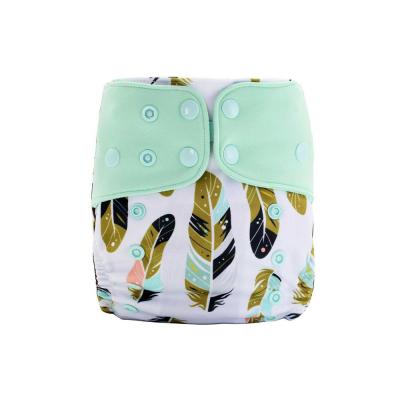 China Printed Cloth Diapers Cloth Diapers For Babies With Labels Wicking Stretchy Mesh Lining for sale