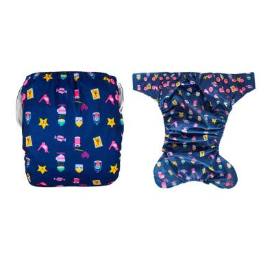 China Printed Reusable Premature Newborn Baby Cloth Diaper Baby Cloth Newborn Baby Diaper Small For 0-6 Months One Side Opening Snaps for sale