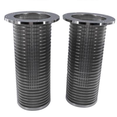 China Corrosion Resistant Screen V-Tube Plain Weave Sediment Separation Filter Element Stainless Steel Wedge Johnson Tube for sale