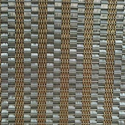 China Plain Weave Wire Mesh Stainless Steel Metal Chain Decorative Link Mesh Curtain Screen Partition Weave Decorate Wire Mesh for sale