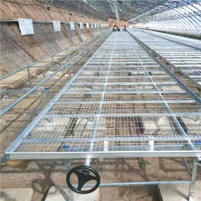 China Wholesale Screen Greenhouse Rolling Benches Agricultural Seed Nursery Bed Greenhouse Equipment for sale