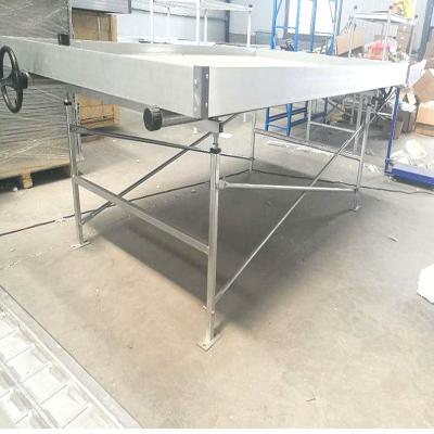 China High quality screen size 4ftx8ft ebb flow rolling bench for greenhouse ebb rolling table and flow bench ebb rolling table for sale