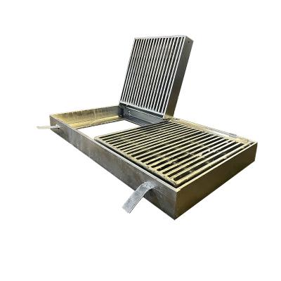 China Welded Mesh Heavy Duty Welded Steel Grating Road Ditch Cover Railway Welding Grid for sale