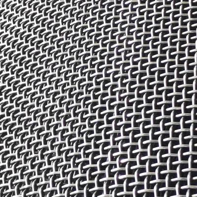 China Plain Weave Customized Woven Size Stainless Steel Crimped Wire Mesh for sale