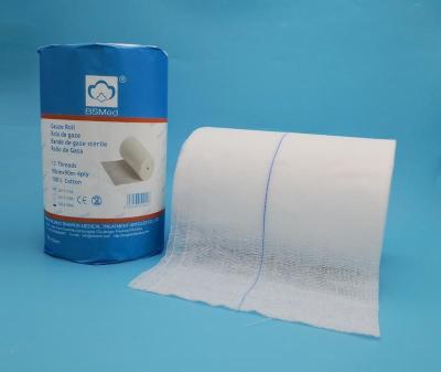 China Surgical Cotton Adsorbent 100 yards Bleached Gauze Raw Material Jumbo Roll for sale