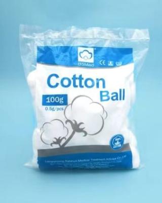 China 100% Pure Organic OEM Colored Cotton Ball White Cotton Balls for sale