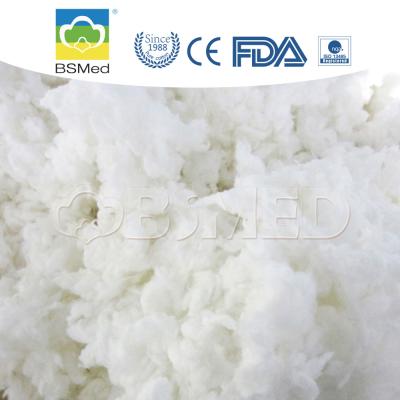 China Bleached 100% Cotton Raw Material , First Aid Organic Cotton Material for sale