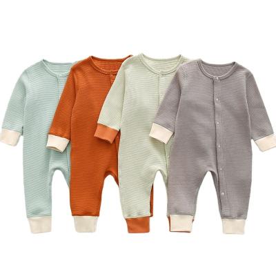 China 100% Cotton Knitted Baby Spring Clothes Autumn Sleepsuit Unisex OEM Logo Item Quantity Custom Print High Quality Cute Romper for sale