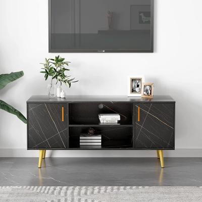 China (Other)Adjustable Modern Industrial Marble TV Stand Console Table Tea Table And Cabinet Combination With Door for sale